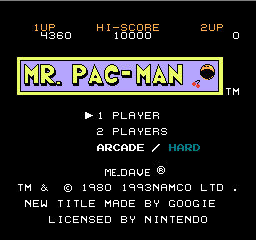 Mr. Pac-Man - first hi score - User Screenshot